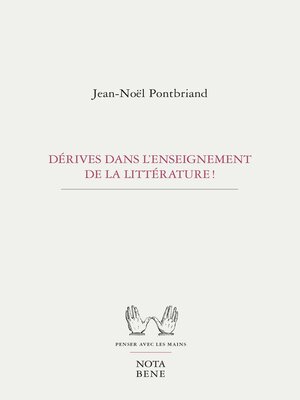 cover image of Dérives dans l'enseignement de la littérature !